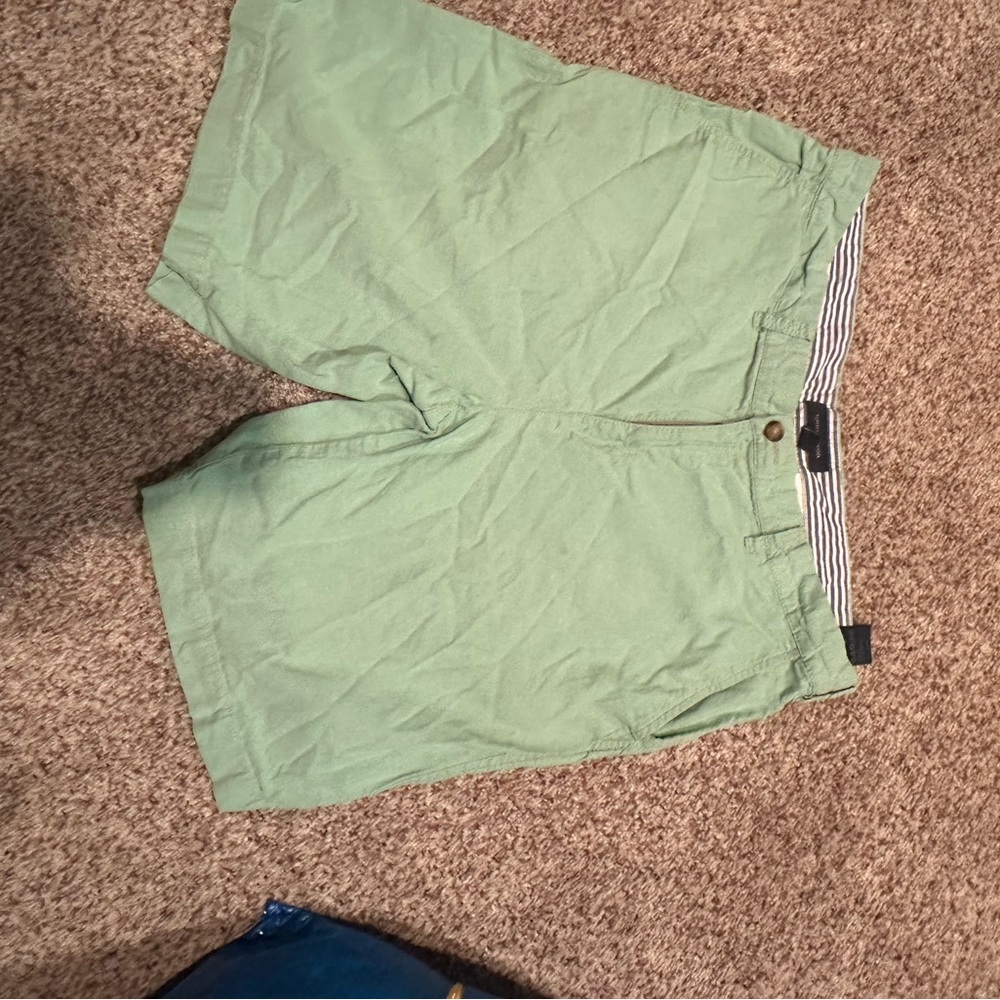 Tommy Hilfiger Light Green Flat Front Shorts